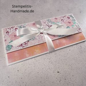Rosenzauber, Weihnachtskarte, handgemachte Karte, Stampin Up Karte, Explosionskarte kaufen, Aufklappkarte, Gutschein Verpackung Karte, Geldgeschenk Karte handmade