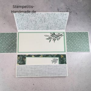 Ewiges Eden, Weihnachtskarte, handgemachte Karte, Stampin Up Karte, Explosionskarte kaufen, Aufklappkarte, Gutschein Verpackung Karte, Geldgeschenk Karte handmade