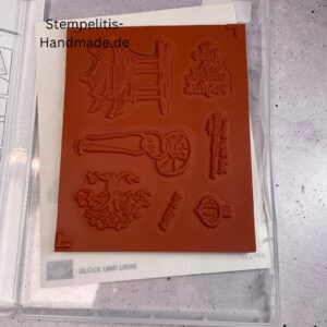 Glück und Liebe, Stampin’ Up Stempelset gebraucht, Klarsicht-Stempel kaufen, Photopolymer Stempel günstig, Bastelbedarf online kaufen, Scrapbooking Stempel, kreative Stempelideen