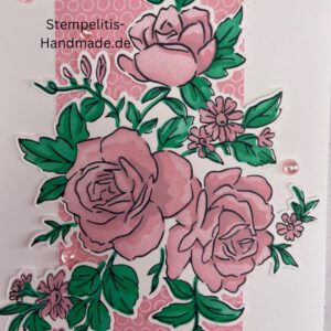 Grußkarte, Rosen, Herz, Liebe, Verlobung, Danke für alles, Hochzeit, Antrag, Liebenswerte Rosen