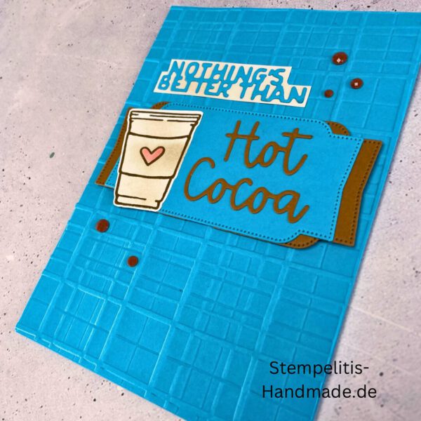 Hot chocolate, handgemachte Karte, Stampin’ Up!, Nothings Better Than Hot Cocoa, Grußkarte kaufen, Winterkarte, kreative Kartenideen, individuelle Karten