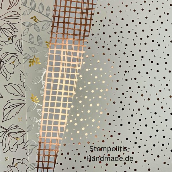 Stampin’ Up! Papier, Scrapbooking Papier kaufen, Bastelpapier 12x12, DIY Bastelmaterial, Raritäten Papier, Bienen, Bienengold, SU, Gold-Bienen