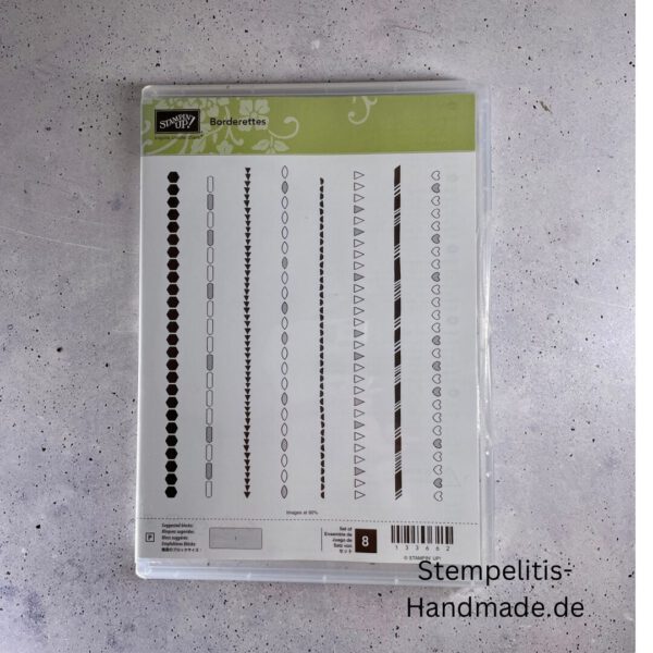 Stampin’ Up Stempelset gebraucht, Klarsicht-Stempel kaufen, Photopolymer Stempel günstig, Bastelbedarf online kaufen, Scrapbooking Stempel, kreative Stempelideen, Borderettes