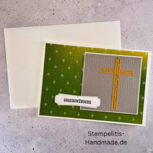 handgemachte Taufkarte, Taufkarte Schmetterlinge, Karte zur Taufe Pastell, Stampin Up Taufkarte, individuelle Glückwunschkarte Taufe, elegante Taufkarten kaufen