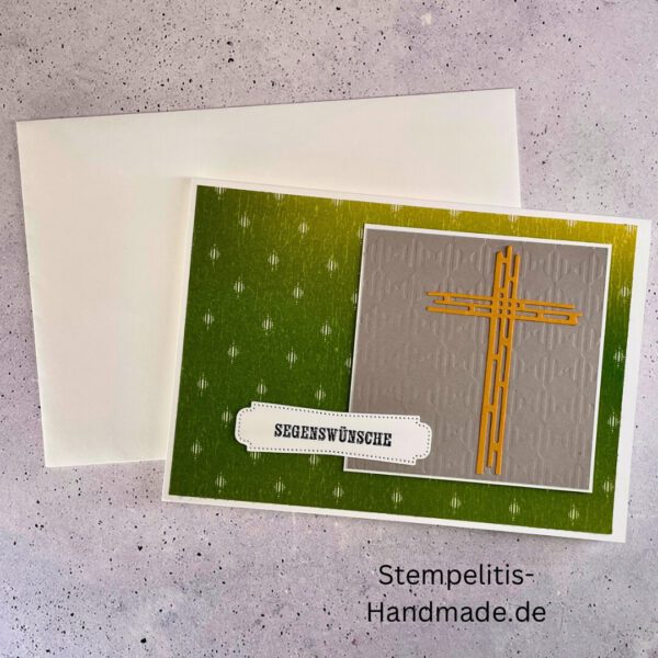 handgemachte Taufkarte, Taufkarte Schmetterlinge, Karte zur Taufe Pastell, Stampin Up Taufkarte, individuelle Glückwunschkarte Taufe, elegante Taufkarten kaufen