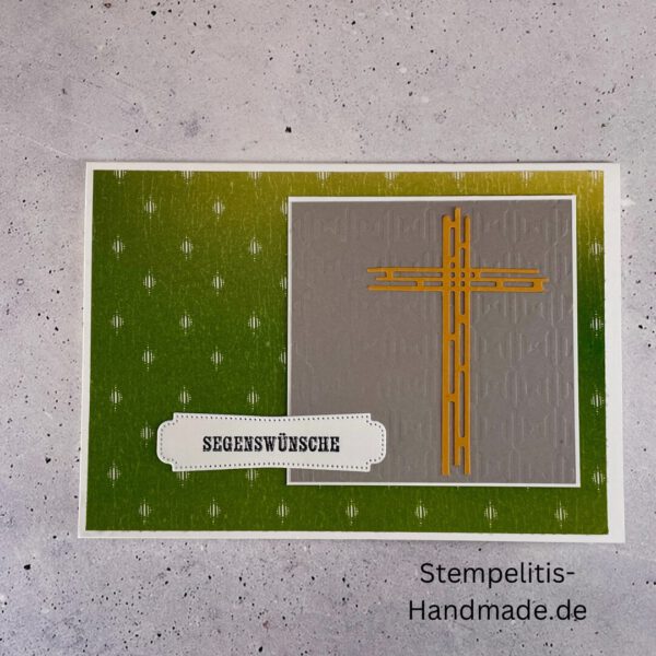 handgemachte Taufkarte, Taufkarte Schmetterlinge, Karte zur Taufe Pastell, Stampin Up Taufkarte, individuelle Glückwunschkarte Taufe, elegante Taufkarten kaufen