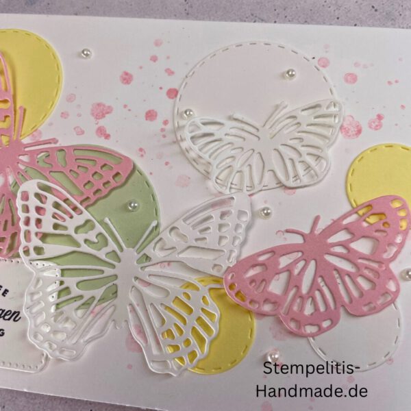 handgemachte Karte zur Taufe, Stampin’ Up Taufkarte, individuelle Glückwunschkarte Taufe, personalisierte Taufkarte, Unikat Karte Taufe, elegante Taufkarte kaufen