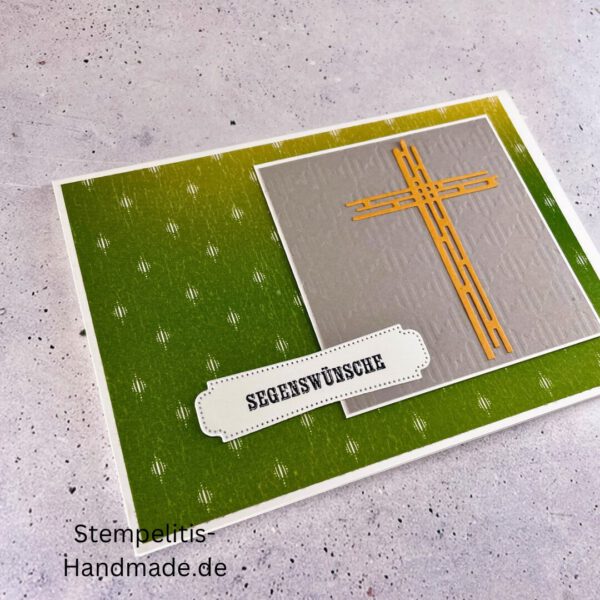 handgemachte Taufkarte, Taufkarte Schmetterlinge, Karte zur Taufe Pastell, Stampin Up Taufkarte, individuelle Glückwunschkarte Taufe, elegante Taufkarten kaufen