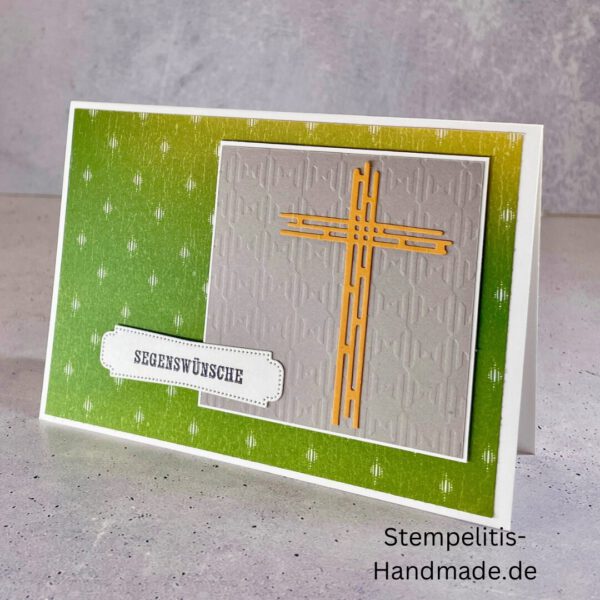 handgemachte Taufkarte, Taufkarte Schmetterlinge, Karte zur Taufe Pastell, Stampin Up Taufkarte, individuelle Glückwunschkarte Taufe, elegante Taufkarten kaufen