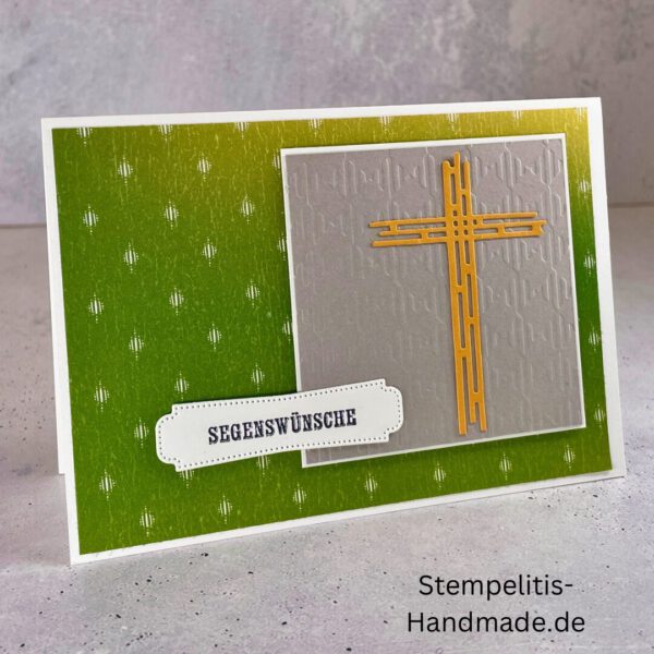 handgemachte Taufkarte, Taufkarte Schmetterlinge, Karte zur Taufe Pastell, Stampin Up Taufkarte, individuelle Glückwunschkarte Taufe, elegante Taufkarten kaufen