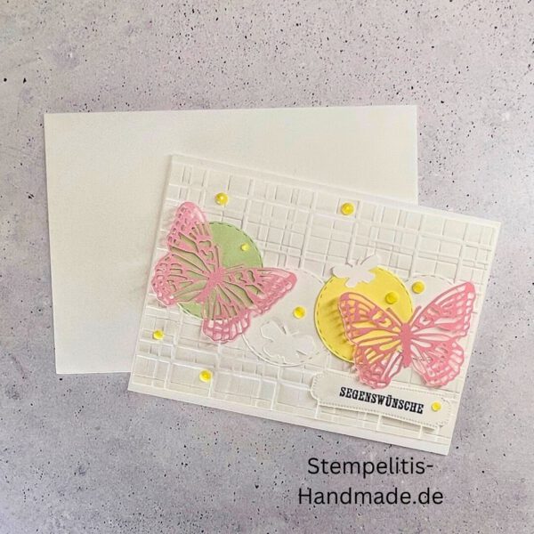 handgemachte Karte zur Taufe, Stampin’ Up Taufkarte, individuelle Glückwunschkarte Taufe, personalisierte Taufkarte, Unikat Karte Taufe, elegante Taufkarte kaufen