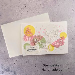 handgemachte Karte zur Taufe, Stampin’ Up Taufkarte, individuelle Glückwunschkarte Taufe, personalisierte Taufkarte, Unikat Karte Taufe, elegante Taufkarte kaufen