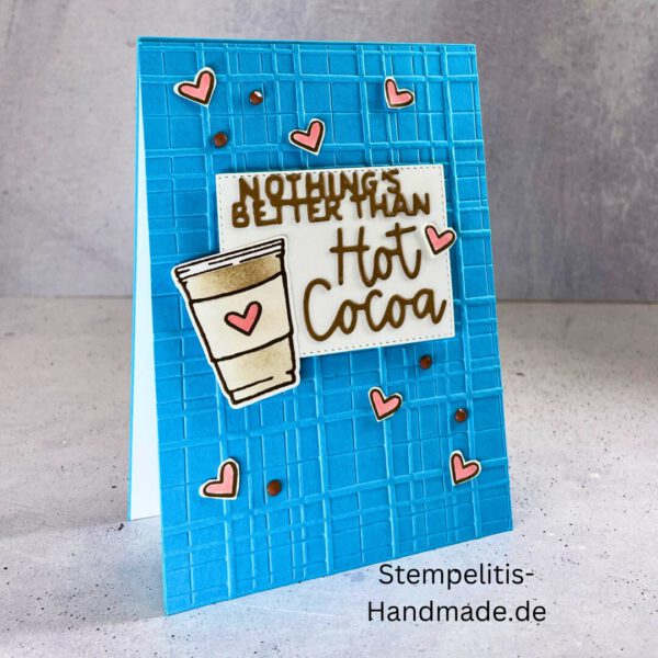 Hot chocolate, handgemachte Karte, Stampin’ Up!, Nothings Better Than Hot Cocoa, Grußkarte kaufen, Winterkarte, kreative Kartenideen, individuelle Karten, Stampin Up