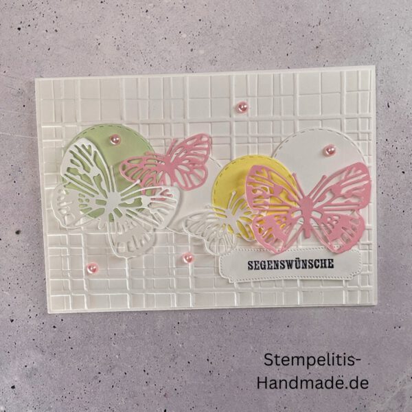handgemachte Karte zur Taufe, Stampin’ Up Taufkarte, individuelle Glückwunschkarte Taufe, personalisierte Taufkarte, Unikat Karte Taufe, elegante Taufkarte kaufen, Konfirmation, Kommunion