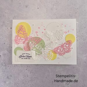 handgemachte Karte zur Taufe, Stampin’ Up Taufkarte, individuelle Glückwunschkarte Taufe, personalisierte Taufkarte, Unikat Karte Taufe, elegante Taufkarte kaufen