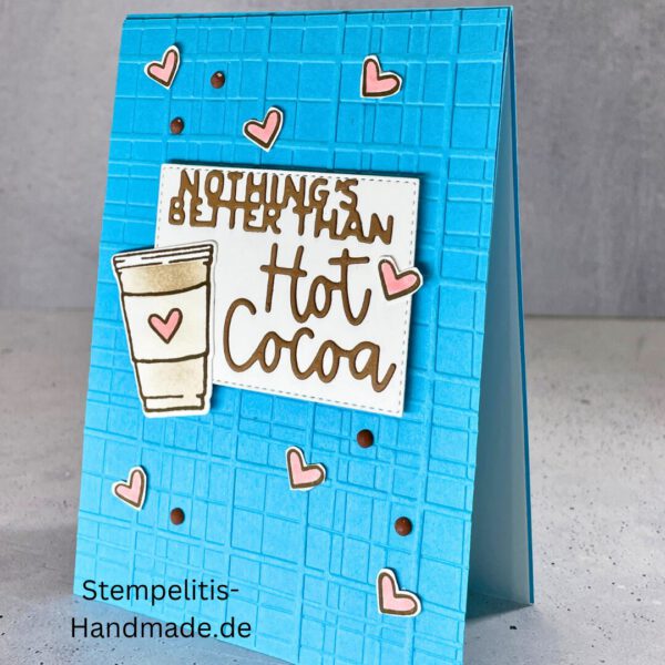 Hot chocolate, handgemachte Karte, Stampin’ Up!, Nothings Better Than Hot Cocoa, Grußkarte kaufen, Winterkarte, kreative Kartenideen, individuelle Karten, Stampin Up