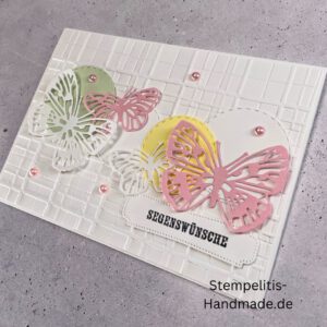 handgemachte Karte zur Taufe, Stampin’ Up Taufkarte, individuelle Glückwunschkarte Taufe, personalisierte Taufkarte, Unikat Karte Taufe, elegante Taufkarte kaufen