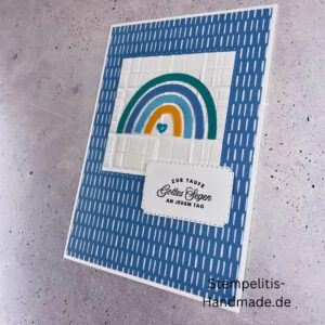handgemachte Taufkarte, Taufkarte Schmetterlinge, Karte zur Taufe Pastell, Stampin Up Taufkarte, individuelle Glückwunschkarte Taufe, elegante Taufkarten kaufen