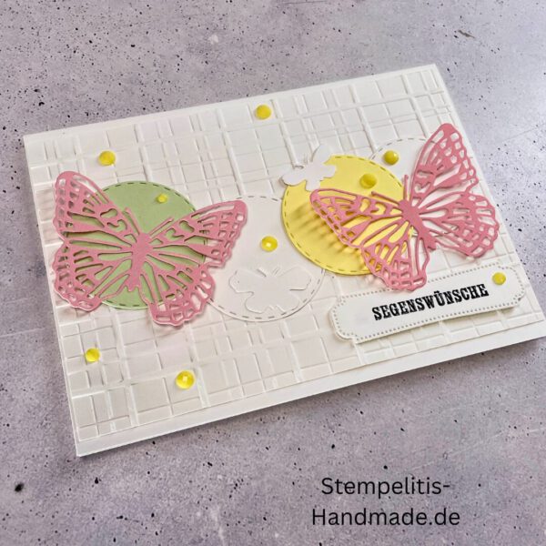 handgemachte Karte zur Taufe, Stampin’ Up Taufkarte, individuelle Glückwunschkarte Taufe, personalisierte Taufkarte, Unikat Karte Taufe, elegante Taufkarte kaufen