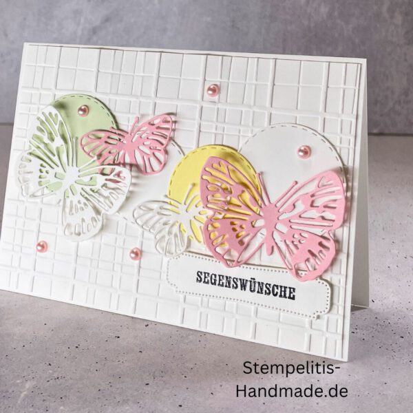 handgemachte Karte zur Taufe, Stampin’ Up Taufkarte, individuelle Glückwunschkarte Taufe, personalisierte Taufkarte, Unikat Karte Taufe, elegante Taufkarte kaufen