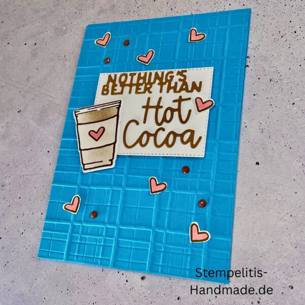 Hot chocolate, handgemachte Karte, Stampin’ Up!, Nothings Better Than Hot Cocoa, Grußkarte kaufen, Winterkarte, kreative Kartenideen, individuelle Karten, Stampin Up