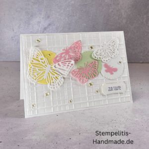 handgemachte Karte zur Taufe, Stampin’ Up Taufkarte, individuelle Glückwunschkarte Taufe, personalisierte Taufkarte, Unikat Karte Taufe, elegante Taufkarte kaufen