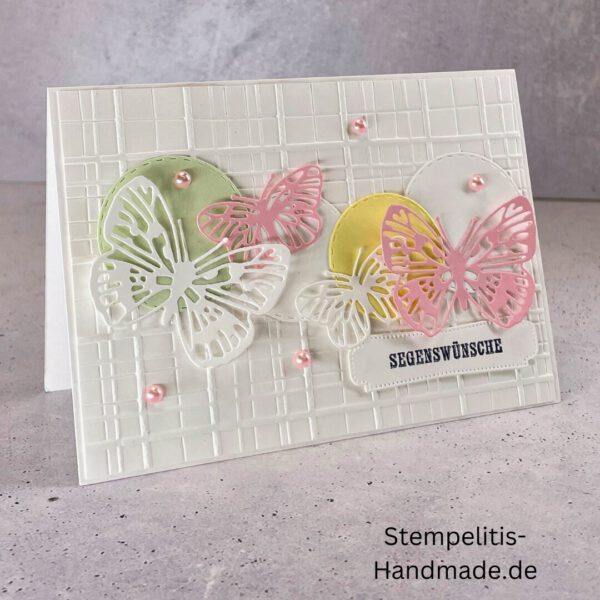 handgemachte Karte zur Taufe, Stampin’ Up Taufkarte, individuelle Glückwunschkarte Taufe, personalisierte Taufkarte, Unikat Karte Taufe, elegante Taufkarte kaufen