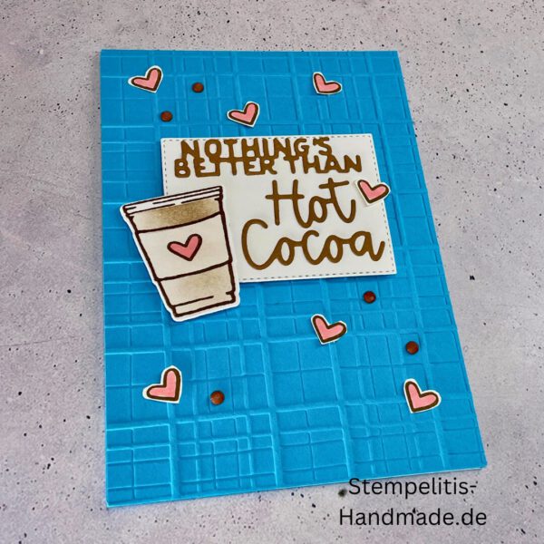 Hot chocolate, handgemachte Karte, Stampin’ Up!, Nothings Better Than Hot Cocoa, Grußkarte kaufen, Winterkarte, kreative Kartenideen, individuelle Karten, Stampin Up