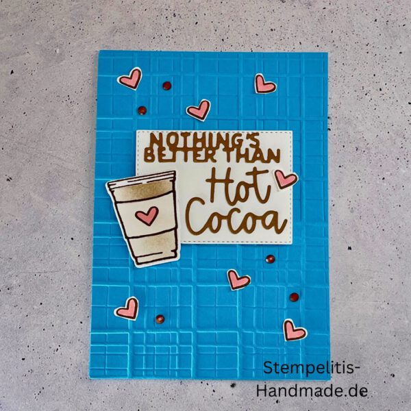 Hot chocolate, handgemachte Karte, Stampin’ Up!, Nothings Better Than Hot Cocoa, Grußkarte kaufen, Winterkarte, kreative Kartenideen, individuelle Karten, Stampin Up