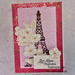 handgemachte Hochzeitskarte, Stampin’ Up Karte, Hochzeitseinladung DIY, personalisierte Hochzeitskarte, Vintage Hochzeitskarte, elegante Hochzeitskarte, kreative Hochzeitseinladung, Hochzeitspapeterie handmade, individuelle Hochzeitseinladung, Hochzeitseinladung mit Stempeln, Hochzeitskarte mit Prägedruck, romantische Hochzeitskarte, Hochzeitseinladung aus Papier, handgemachte Karten Hochzeit, Stampin’ Up Produkte Hochzeit, Paris