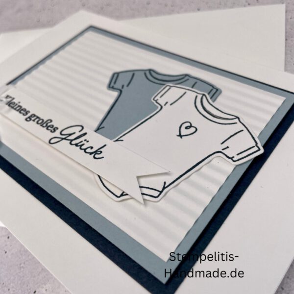handgemachte Babykarte, Babykarte Regenbogen, Karte zur Geburt Regenbogen, Stampin Up Babykarte, individuelle Glückwunschkarte Geburt, elegante Geburt Karten kaufen, Baby