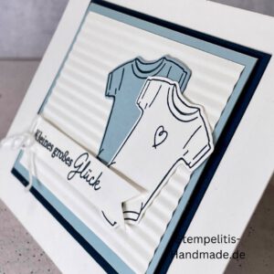 handgemachte Babykarte, Babykarte, Karte zur Geburt Regenbogen, Stampin Up Babykarte, individuelle Glückwunschkarte Geburt, elegante Geburt Karten kaufen, Baby