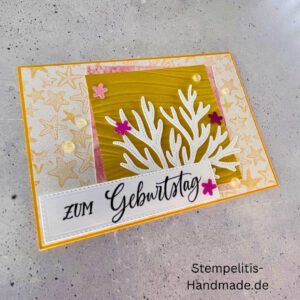 Ozean, Krebs, Hummer, Tintenfisch, Seestrrn, Meer, Stampin Up, Stempelset, handmade, Karte, Basteln, Geburtstag, Freundschaft, Grußkarte, DIY, Kolorieren, Klarsichtstempel, Scrapbooking, Papierbasteln, Bastelideen, Karten gestalten, Motivstempel, Bastelzubehör, kreative Karten, Stempeln, Stempelmotive, Bastelset, Bastelkarte, Kartenbasteln, Bastelprojekt, Handarbeit, selbstgemacht, Bastelstempel, Bastelspaß, Bastelfreude
