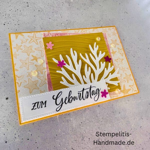 Ozean, Krebs, Hummer, Tintenfisch, Seestrrn, Meer, Stampin Up, Stempelset, handmade, Karte, Basteln, Geburtstag, Freundschaft, Grußkarte, DIY, Kolorieren, Klarsichtstempel, Scrapbooking, Papierbasteln, Bastelideen, Karten gestalten, Motivstempel, Bastelzubehör, kreative Karten, Stempeln, Stempelmotive, Bastelset, Bastelkarte, Kartenbasteln, Bastelprojekt, Handarbeit, selbstgemacht, Bastelstempel, Bastelspaß, Bastelfreude