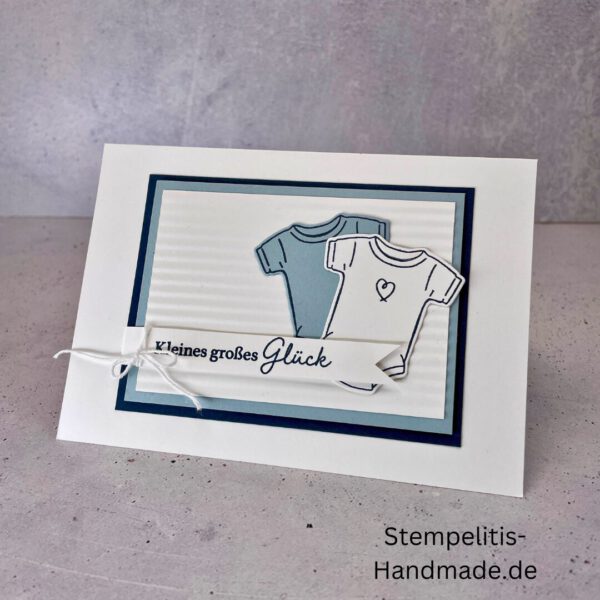 handgemachte Babykarte, Babykarte Regenbogen, Karte zur Geburt Regenbogen, Stampin Up Babykarte, individuelle Glückwunschkarte Geburt, elegante Geburt Karten kaufen, Baby