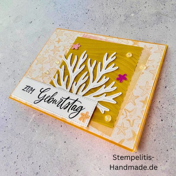 Ozean, Krebs, Hummer, Tintenfisch, Seestrrn, Meer, Stampin Up, Stempelset, handmade, Karte, Basteln, Geburtstag, Freundschaft, Grußkarte, DIY, Kolorieren, Klarsichtstempel, Scrapbooking, Papierbasteln, Bastelideen, Karten gestalten, Motivstempel, Bastelzubehör, kreative Karten, Stempeln, Stempelmotive, Bastelset, Bastelkarte, Kartenbasteln, Bastelprojekt, Handarbeit, selbstgemacht, Bastelstempel, Bastelspaß, Bastelfreude
