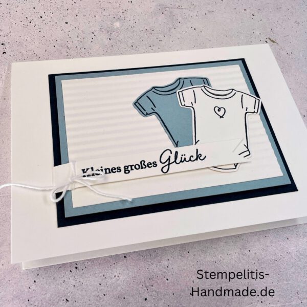 handgemachte Babykarte, Babykarte Regenbogen, Karte zur Geburt Regenbogen, Stampin Up Babykarte, individuelle Glückwunschkarte Geburt, elegante Geburt Karten kaufen, Baby