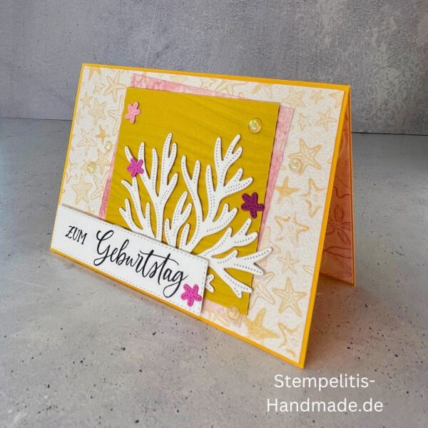 Ozean, Krebs, Hummer, Tintenfisch, Seestrrn, Meer, Stampin Up, Stempelset, handmade, Karte, Basteln, Geburtstag, Freundschaft, Grußkarte, DIY, Kolorieren, Klarsichtstempel, Scrapbooking, Papierbasteln, Bastelideen, Karten gestalten, Motivstempel, Bastelzubehör, kreative Karten, Stempeln, Stempelmotive, Bastelset, Bastelkarte, Kartenbasteln, Bastelprojekt, Handarbeit, selbstgemacht, Bastelstempel, Bastelspaß, Bastelfreude