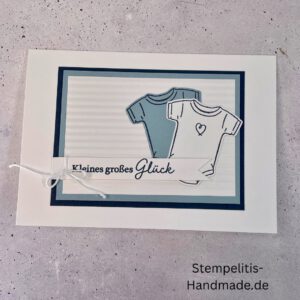 handgemachte Babykarte, Babykarte, Karte zur Geburt Regenbogen, Stampin Up Babykarte, individuelle Glückwunschkarte Geburt, elegante Geburt Karten kaufen, Baby