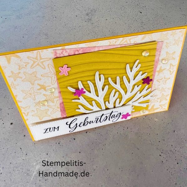Ozean, Krebs, Hummer, Tintenfisch, Seestrrn, Meer, Stampin Up, Stempelset, handmade, Karte, Basteln, Geburtstag, Freundschaft, Grußkarte, DIY, Kolorieren, Klarsichtstempel, Scrapbooking, Papierbasteln, Bastelideen, Karten gestalten, Motivstempel, Bastelzubehör, kreative Karten, Stempeln, Stempelmotive, Bastelset, Bastelkarte, Kartenbasteln, Bastelprojekt, Handarbeit, selbstgemacht, Bastelstempel, Bastelspaß, Bastelfreude