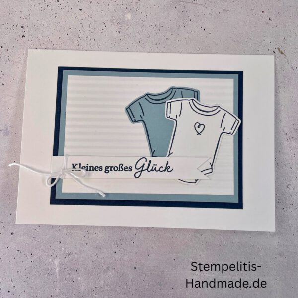 handgemachte Babykarte, Babykarte Regenbogen, Karte zur Geburt Regenbogen, Stampin Up Babykarte, individuelle Glückwunschkarte Geburt, elegante Geburt Karten kaufen, Baby