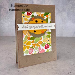 handgemachte Karte Mutmacher, Karte Lass dich nicht unterkriegen, Karte zur Aufmunterung, Motivationskarte handmade, Stampin’ Up Karte Mut machen, Aufmunterungskarte bunt, Karte mit Prägung und Schrift
