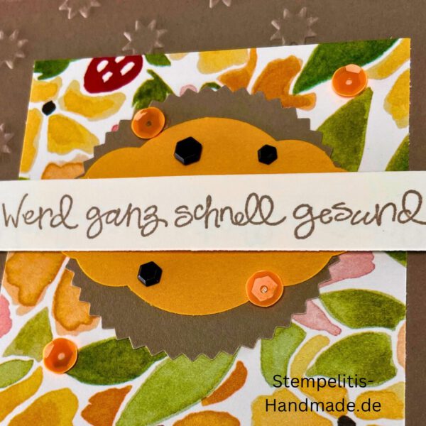 handgemachte Karte Mutmacher, Karte Lass dich nicht unterkriegen, Karte zur Aufmunterung, Motivationskarte handmade, Stampin’ Up Karte Mut machen, Aufmunterungskarte bunt, Karte mit Prägung und Schrift
