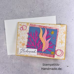Ozean, Krebs, Hummer, Tintenfisch, Seestern, Meer, Stampin Up, Stempelset, handmade, Karte, Basteln, Geburtstag, Freundschaft, Grußkarte, DIY, Kolorieren, Klarsichtstempel, Scrapbooking, Papierbasteln, Bastelideen, Karten gestalten, Motivstempel, Bastelzubehör, kreative Karten, Stempeln, Stempelmotive, Bastelset, Bastelkarte, Kartenbasteln, Bastelprojekt, Handarbeit, selbstgemacht, Bastelstempel, Bastelspaß, Bastelfreude