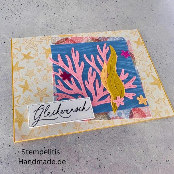 Ozean, Krebs, Hummer, Tintenfisch, Seestrrn, Meer, Stampin Up, Stempelset, handmade, Karte, Basteln, Geburtstag, Freundschaft, Grußkarte, DIY, Kolorieren, Klarsichtstempel, Scrapbooking, Papierbasteln, Bastelideen, Karten gestalten, Motivstempel, Bastelzubehör, kreative Karten, Stempeln, Stempelmotive, Bastelset, Bastelkarte, Kartenbasteln, Bastelprojekt, Handarbeit, selbstgemacht, Bastelstempel, Bastelspaß, Bastelfreude