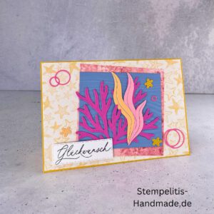 Ozean, Krebs, Hummer, Tintenfisch, Seestrrn, Meer, Stampin Up, Stempelset, handmade, Karte, Basteln, Geburtstag, Freundschaft, Grußkarte, DIY, Kolorieren, Klarsichtstempel, Scrapbooking, Papierbasteln, Bastelideen, Karten gestalten, Motivstempel, Bastelzubehör, kreative Karten, Stempeln, Stempelmotive, Bastelset, Bastelkarte, Kartenbasteln, Bastelprojekt, Handarbeit, selbstgemacht, Bastelstempel, Bastelspaß, Bastelfreude