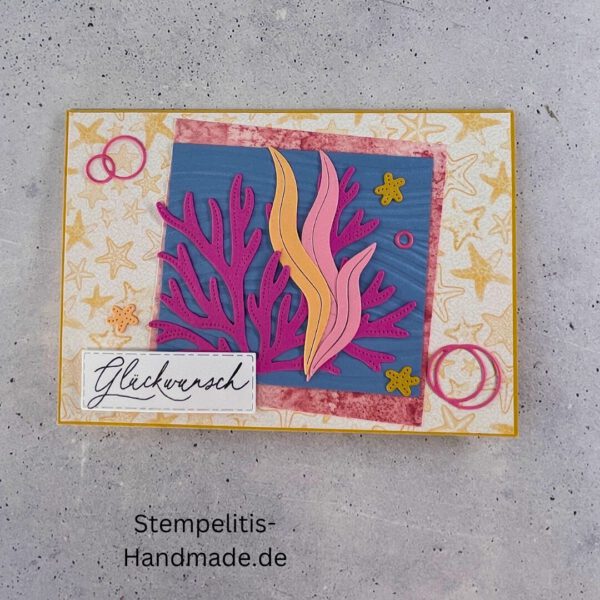 Ozean, Krebs, Hummer, Tintenfisch, Seestrrn, Meer, Stampin Up, Stempelset, handmade, Karte, Basteln, Geburtstag, Freundschaft, Grußkarte, DIY, Kolorieren, Klarsichtstempel, Scrapbooking, Papierbasteln, Bastelideen, Karten gestalten, Motivstempel, Bastelzubehör, kreative Karten, Stempeln, Stempelmotive, Bastelset, Bastelkarte, Kartenbasteln, Bastelprojekt, Handarbeit, selbstgemacht, Bastelstempel, Bastelspaß, Bastelfreude