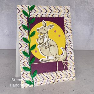 Känguru, Karte, Handgemacht, Glückwunschkarte, , Geburtstag