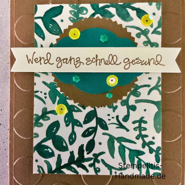 handgemachte Karte Mutmacher, Karte Lass dich nicht unterkriegen, Karte zur Aufmunterung, Motivationskarte handmade, Stampin’ Up Karte Mut machen, Aufmunterungskarte bunt, Karte mit Prägung und Schrift