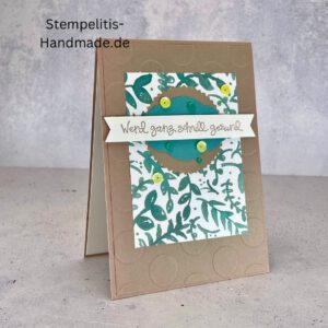 handgemachte Karte Mutmacher, Karte Lass dich nicht unterkriegen, Karte zur Aufmunterung, Motivationskarte handmade, Stampin’ Up Karte Mut machen, Aufmunterungskarte bunt, Karte mit Prägung und Schrift
